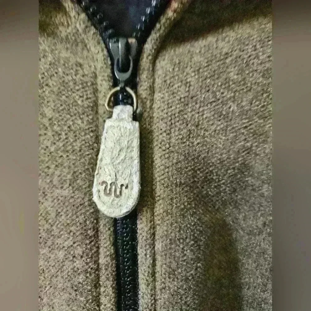 King Ranch Men's Grey Fleece Zip Up Vest